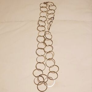 *Long Silver Necklace